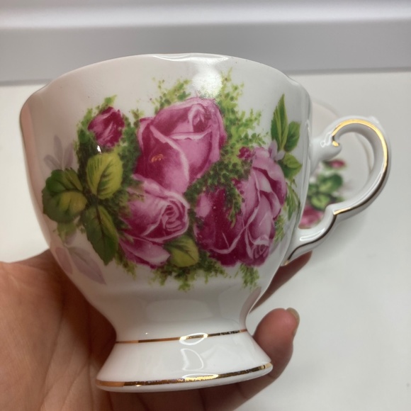 Tuscan/Royal Tuscan MOSS ROSE Cup & Saucer Set C9612 Bone China GREAT CONDITION - Picture 3 of 12